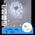Aigostar - LED-jouluköynnös 100xLED/3xAA 10,3m kylmänvalkoinen
