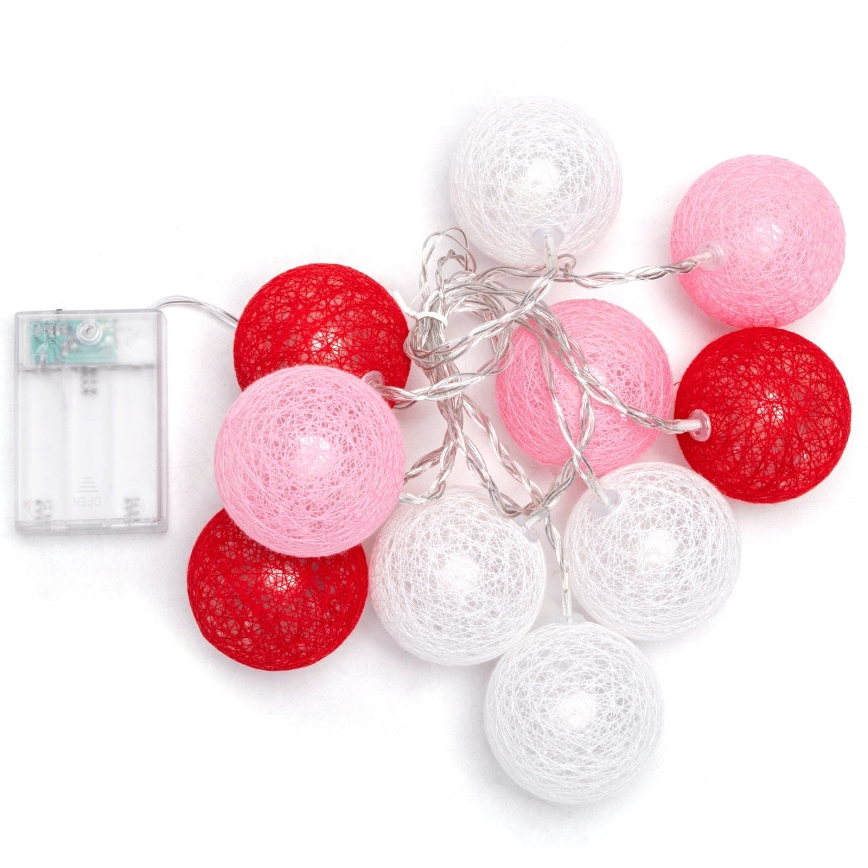 Aigostar - LED jouluvaloketju 10xLED/3xAA 2m lämmin valkoinen