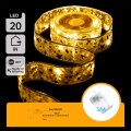 Aigostar - LED-jouluvaloketju 20xLED/3xAA 2m lämmin valkoinen kultainen