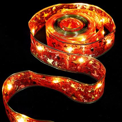 Aigostar - LED-jouluvaloketju 20xLED/3xAA 2 m lämmin valkoinen/punainen