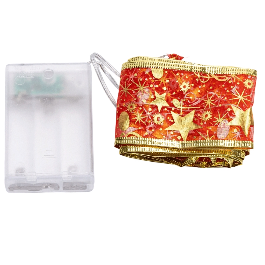 Aigostar - LED-jouluvaloketju 20xLED/3xAA 2 m lämmin valkoinen/punainen