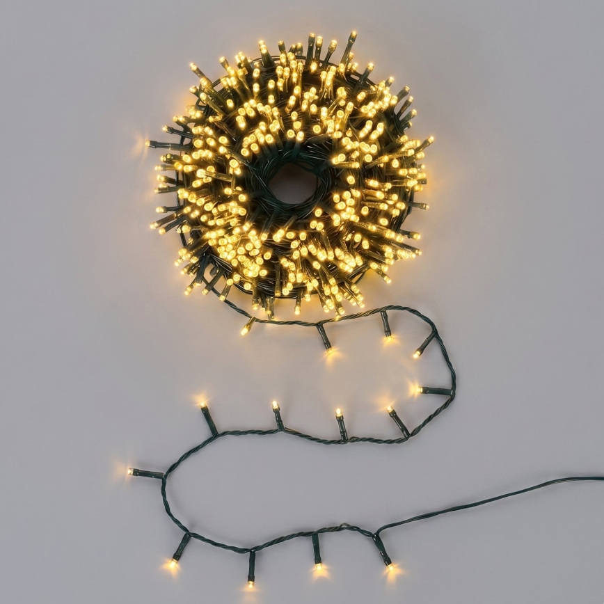 Aigostar - LED-jouluvaloköynnös ulkokäyttöön 2000 LED/8 toimintoa 103 m IP44 lämmin valkoinen
