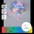 Aigostar - LED-jouluvalosarja 20xLED/2xCR2032 2m monivärinen