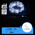 Aigostar - LED-jouluvalosarja 40xLED/2x3V 4m kylmänvalkoinen