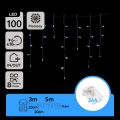 Aigostar - LED-jouluvalosarja ulkokäyttöön 100xLED/8 toimintoa/3xAA 8x0,6m IP44 kylmä valkoinen