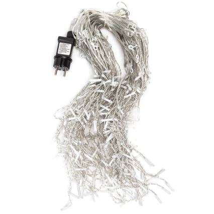 Aigostar - LED-ulkokäyttöinen jouluvalosarja 300 LED, 8 toimintoa, 15x0,4 m, IP44, kylmänvalkoinen