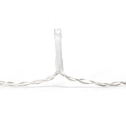 Aigostar - LED-ulkokäyttöinen jouluvalosarja 300 LED, 8 toimintoa, 15x0,4 m, IP44, kylmänvalkoinen