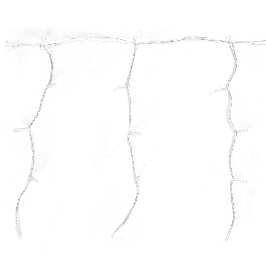 Aigostar - LED-ulkokäyttöinen jouluvalosarja 300 LED, 8 toimintoa, 15x0,4 m, IP44, kylmänvalkoinen