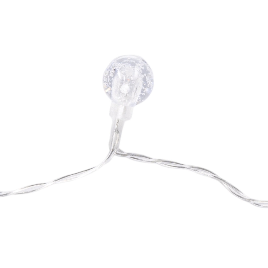 Aigostar - LED-jouluvalosarja ulkokäyttöön, 50 LED, 8 toimintoa, 3xAA, 5,3 m, IP44, monivärinen