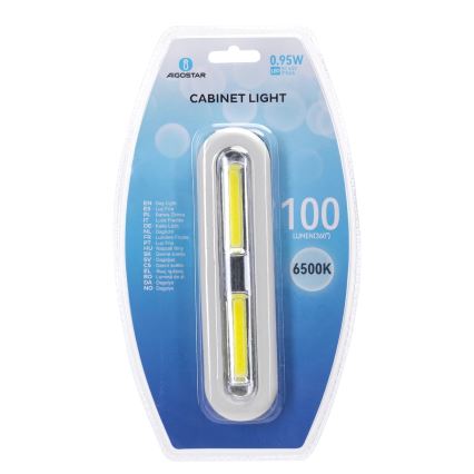Aigostar - LED-kaapinvalaisin LED/3xAAA 6500K valkoinen