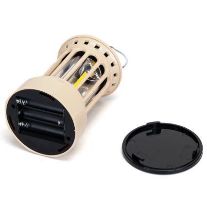 Aigostar - LED kannettava retkeily lamppu LED/3W/3xAA