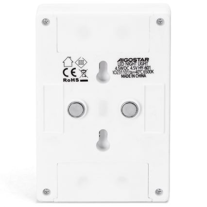 Aigostar - LED-kannettava yövalaisin LED/3xAAA 6500K
