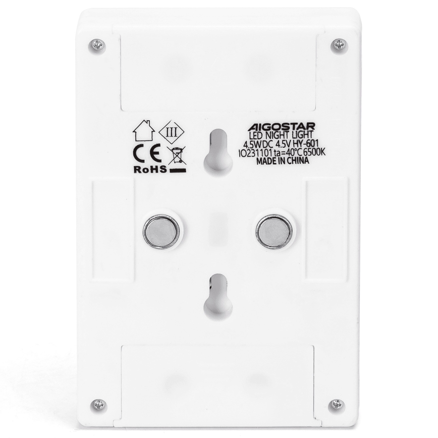 Aigostar - LED-kannettava yövalaisin LED/3xAAA 6500K