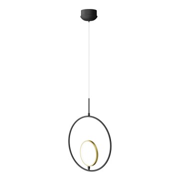 Aigostar - LED-kattokruunu johdossa LED/15W/230V 6500K musta/kulta