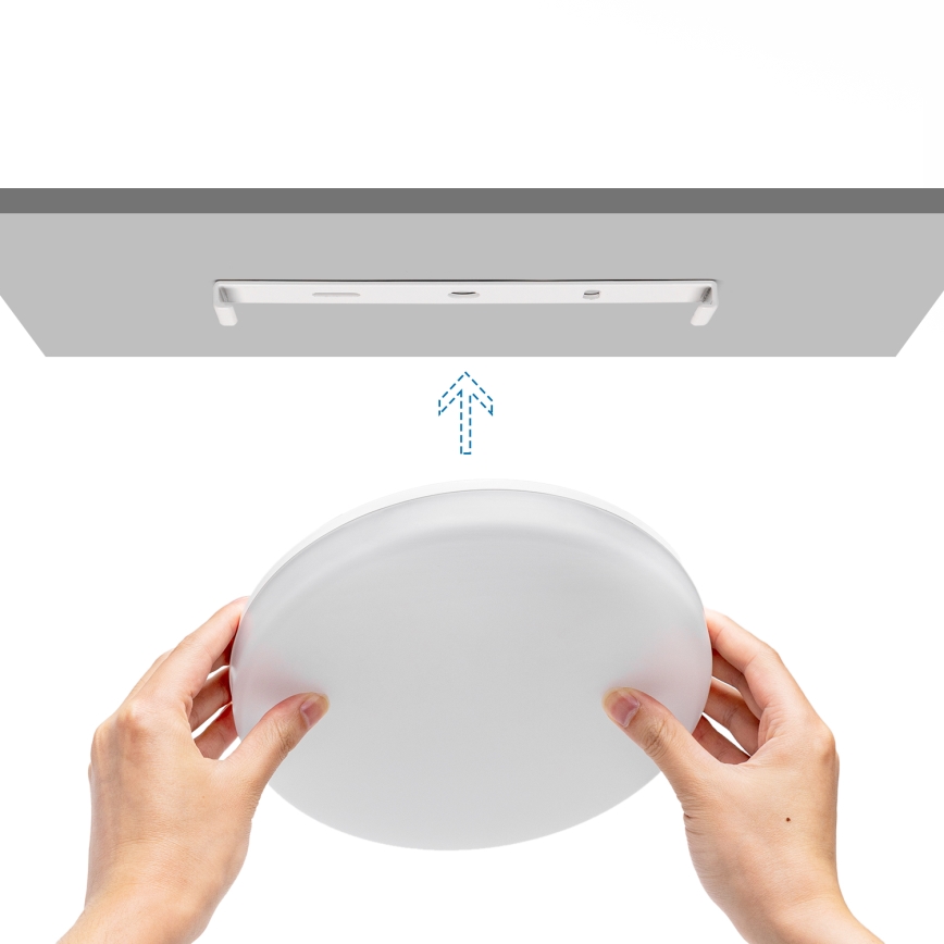 Aigostar - Himmennettävä kylpyhuoneen LED-kattovalaisin LED/18W/230V 3000-6000K IP54 + kauko-ohjaus