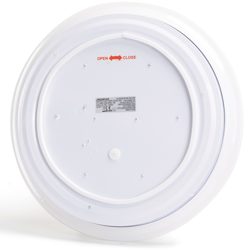 Aigostar - Himmennettävä kylpyhuoneen LED-kattovalaisin MESH Älykäs LED/18W/230V 3000-65000K IP44 + kauko-ohjaus