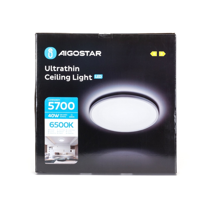 Aigostar - LED-kattovalaisin kylpyhuoneeseen LED/40W/230V 6500K halkaisija 54 cm IP44
