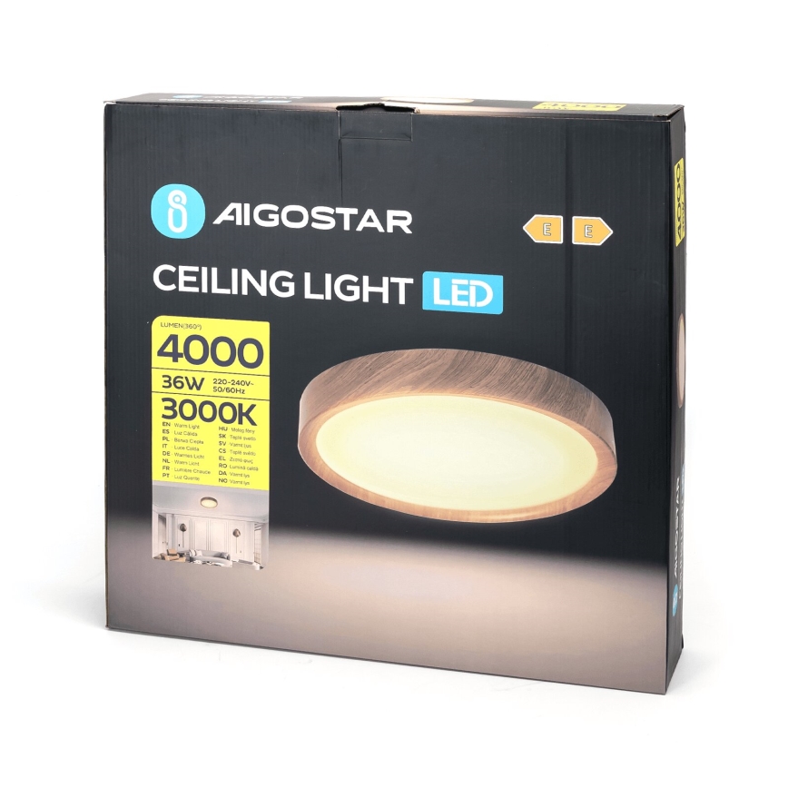 Aigostar - LED-kattovalaisin LED/36W/230V 3000K halkaisija 48,1 cm