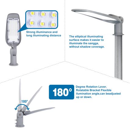 Aigostar - LED-katuvalaisin SLIM LED/150W/230V 6500K IP65