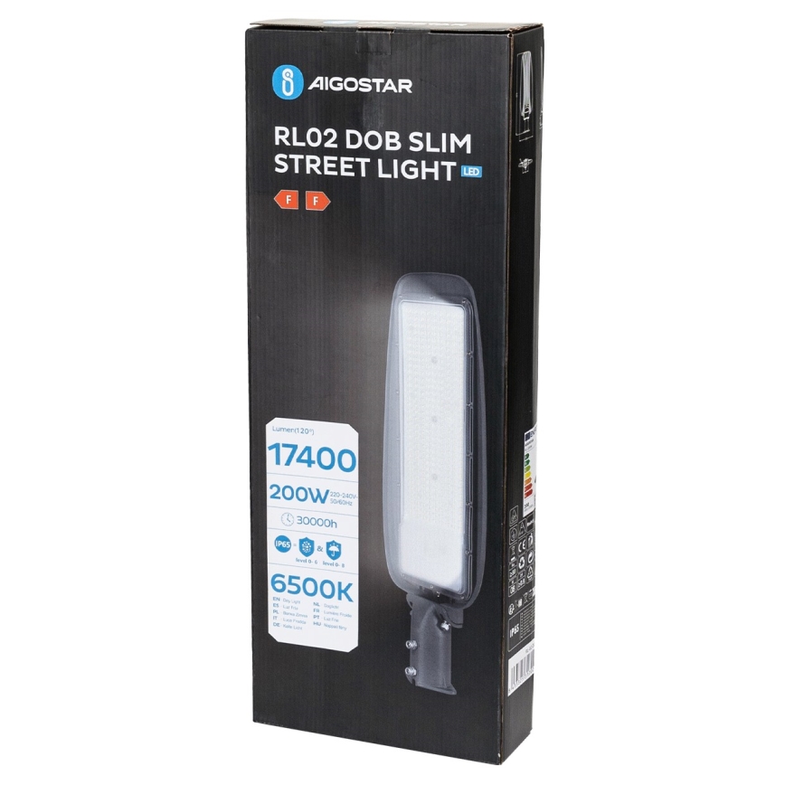 Aigostar - LED-katuvalaisin SLIM LED/200W/230V 6500K IP65