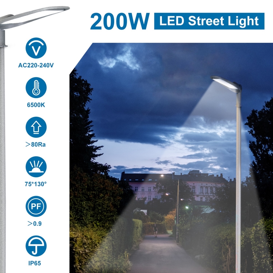 Aigostar - LED-katuvalaisin SLIM LED/200W/230V 6500K IP65