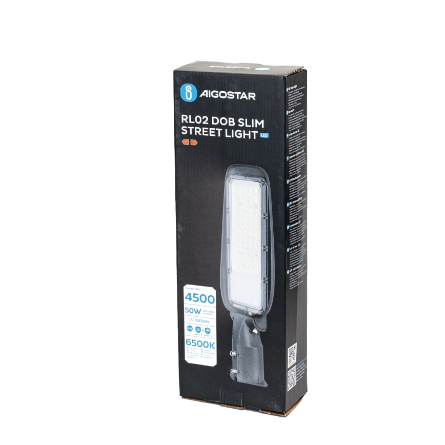 Aigostar - LED-katuvalaisin SLIM LED/50W/230V 6500K IP65