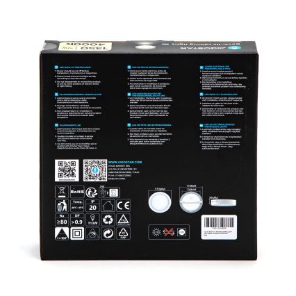 Aigostar - LED Kiinteä kattovalaisin LED/12W/230V halkaisija 17,4 cm 4000K valkoinen