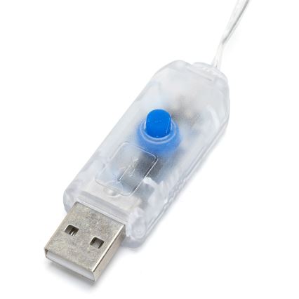 Aigostar - LED-koristevalosarja 10xLED/5W/USB 5 m lämmin valkoinen