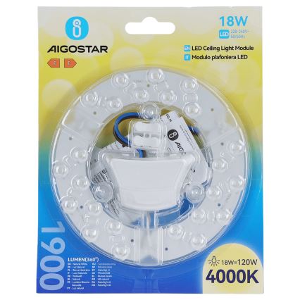 Aigostar - LED-magneettimoduuli LED/18W/230V 4000K