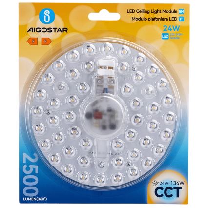 Aigostar - LED-magneettimoduuli LED/24W/230V 3000/4000/6500K