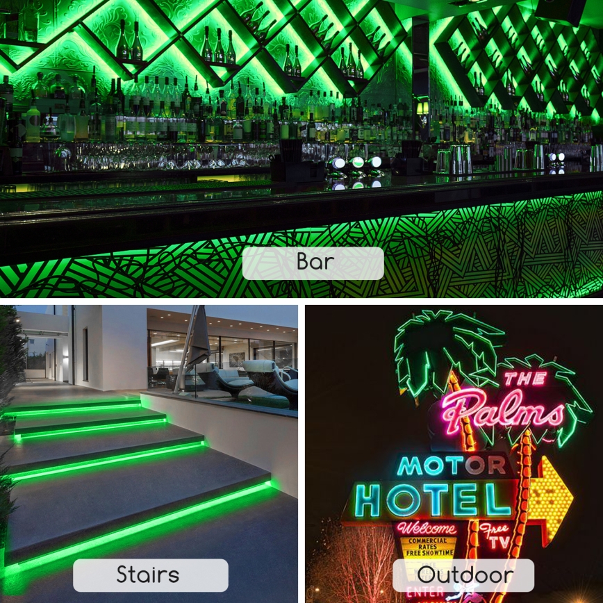 Aigostar - LED-nauha 350 W 230 V, 50 m, vihreä, IP65