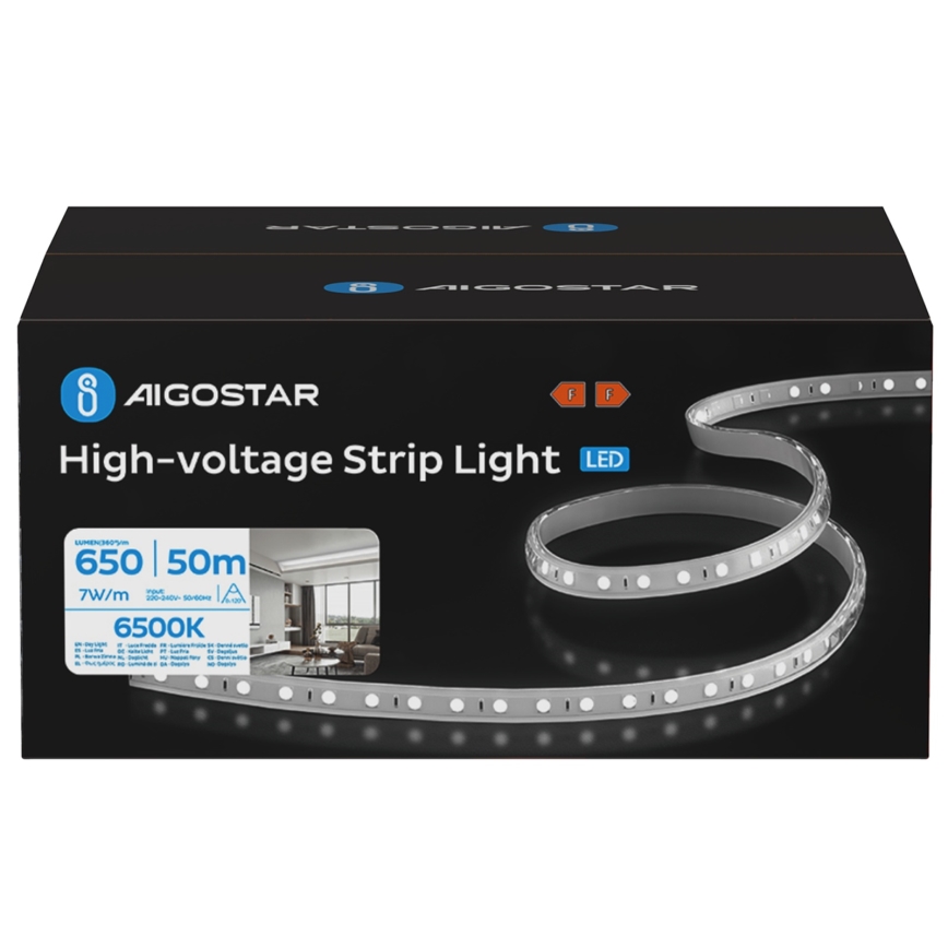 Aigostar - LED-nauha ulkokäyttöön 50 m LED/350W/230V 6500K IP65
