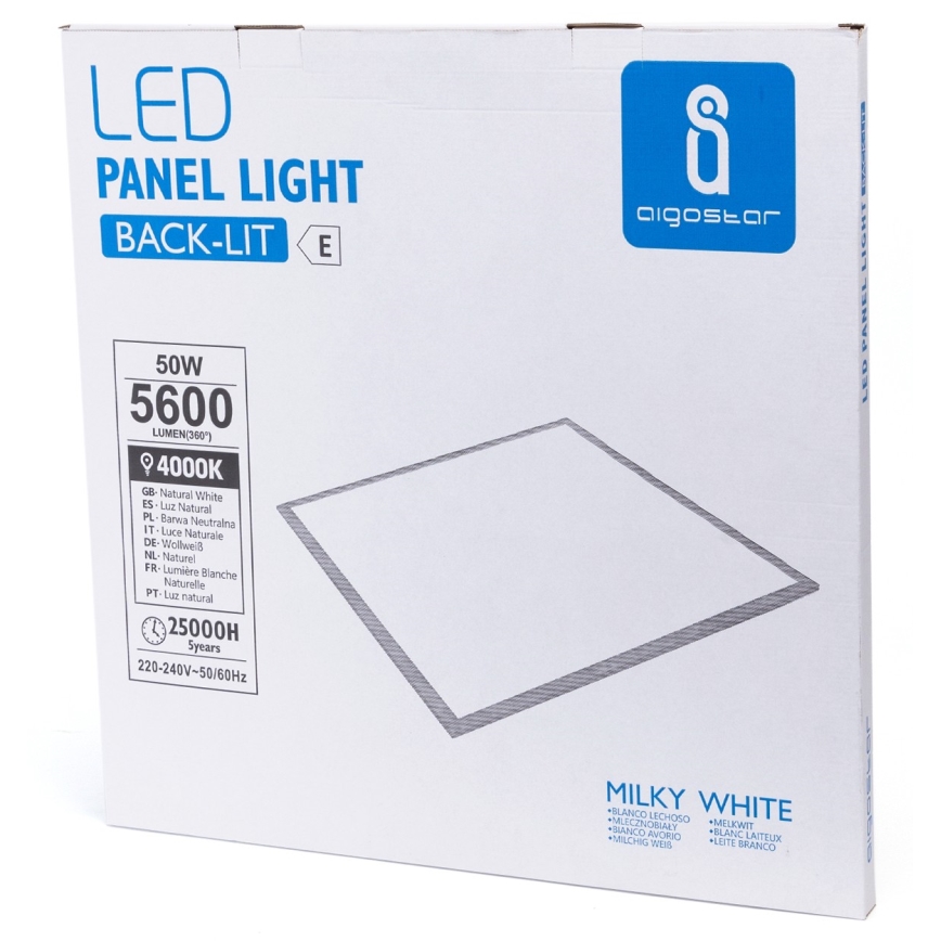 Aigostar - LED-paneeli LED/50W/230V 60x60 cm 4000K