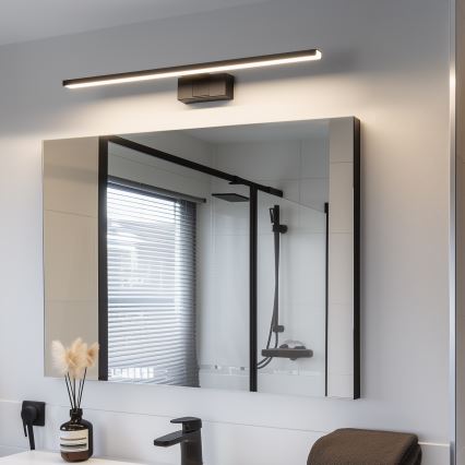 Aigostar - LED-peilivalaisin kylpyhuoneeseen LED/12W/230V 4000K 60 cm IP44 musta