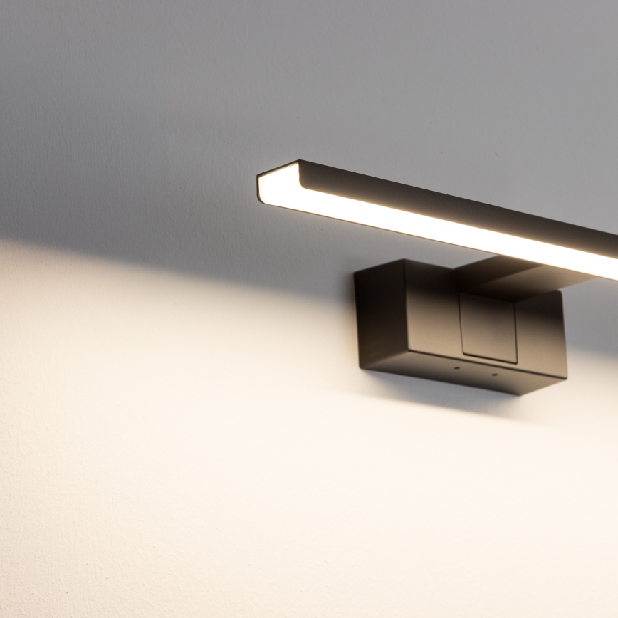 Aigostar - LED-peilivalaisin kylpyhuoneeseen LED/8W/230V 4000K 40 cm IP44 musta