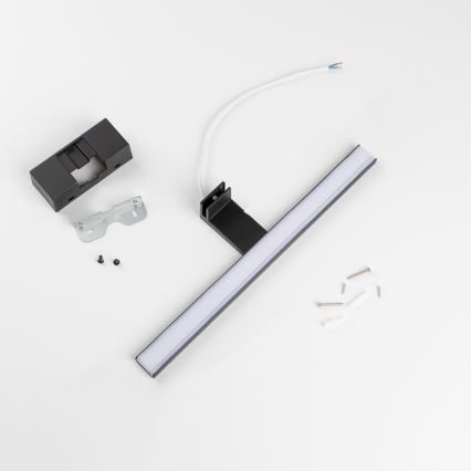 Aigostar - LED-peilivalaisin kylpyhuoneeseen LED/8W/230V 4000K 40 cm IP44 musta