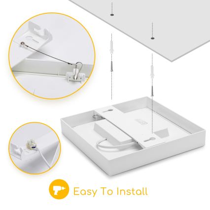 Aigostar - LED pintakiinnitteinen kattovalaisin LED/6W/230V 4000K 12,2x12,2 cm valkoinen