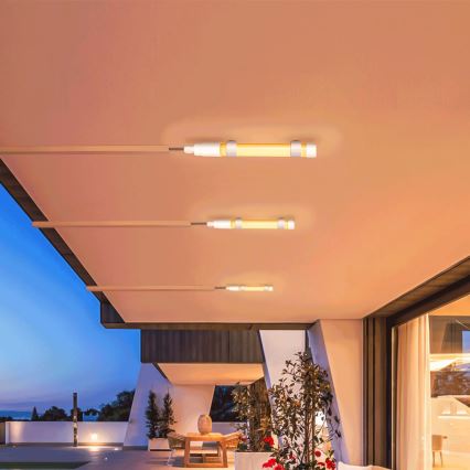 Aigostar - LED himmennettävä putki aurinkopaneelilla LED/3,2V 3000K/4000K/6500K IP65 5000 mAh + kaukosäädin