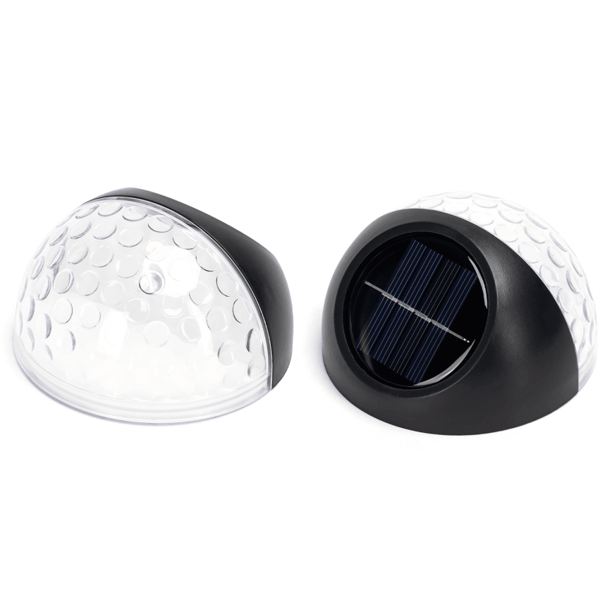 Aigostar - LED RGB aurinkokäyttöinen seinävalaisin LED/2W/1,2V 300 mAh musta IP44