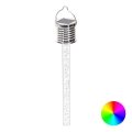 Aigostar - LED RGB aurinkokäyttöinen valaisin LED/0,006W/1,2V 4000 mAh kromi IP44