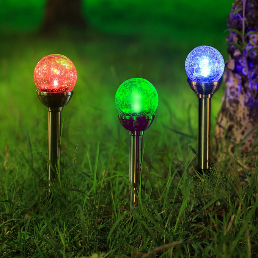 Aigostar - LED-RGB-aurinkovalo LED/0,08W/2V IP44 200 mAh