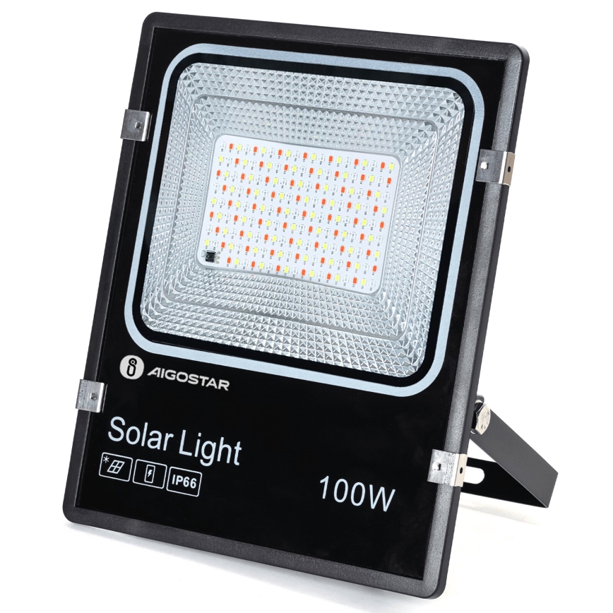 Aigostar - LED RGB himmennettävä aurinkokohdevalo LED/100W/3,2V IP66 + kaukosäädin