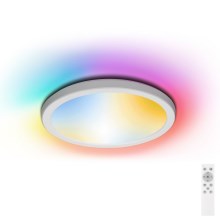 Aigostar - LED RGB Himmennettävä kylpyhuoneen kattovalaisin LED/18W/230V 3000-6500K halkaisija 30 cm IP44 + kauko-ohjaus