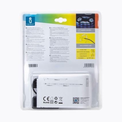 Aigostar - LED RGB Himmennettävä ulkovalonauha 5m LED/24W/12/230V IP65 + kaukosäädin