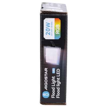 Aigostar - LED RGB himmennettävä valonheitin LED/10W/230V IP65 + kaukosäädin