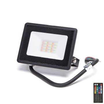 Aigostar - LED-RGB-valonheitin LED/20W/230V IP65 + kauko-ohjaus
