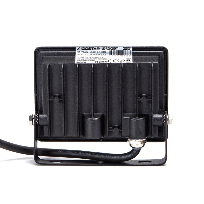 Aigostar - LED-RGB-valonheitin LED/20W/230V IP65 + kauko-ohjaus