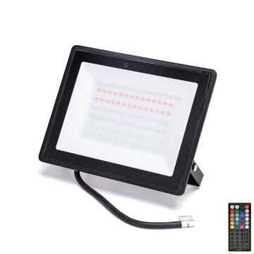 Aigostar - LED-RGB-valonheitin LED/50W/230V IP65 + kauko-ohjaus