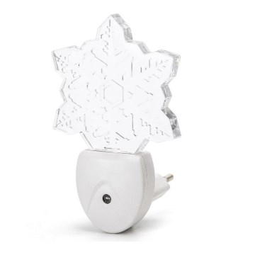 Aigostar - LED RGB yövalo himmennysanturilla LED/0,5W/230V lumihiutale