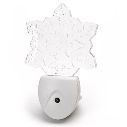 Aigostar - LED RGB yövalo himmennysanturilla LED/0,5W/230V lumihiutale